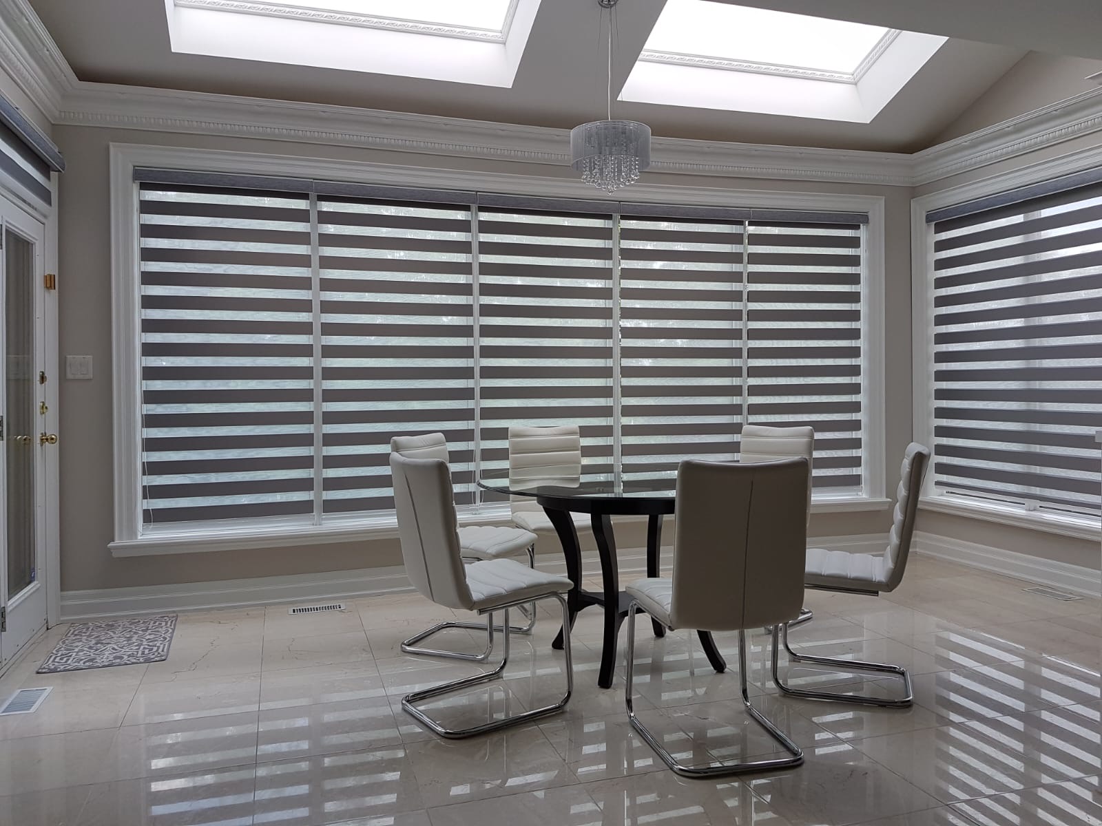 Interior blinds and window shading installation from the North Shutters portfolio, view 009